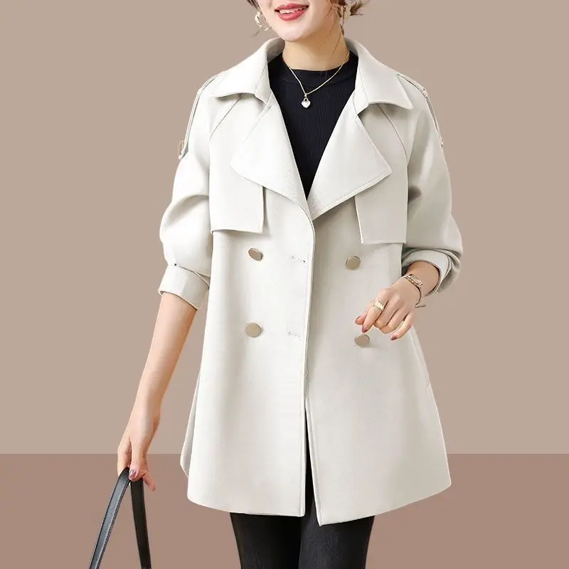 2026 New Fashion Medium And Long Spring And Autumn Small Coat Ttrench Coat Popular British And Korean Cersion Thin Casual Coat