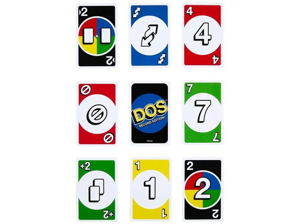 بطاقات ألعاب أونو دوس غير لامعة ، بطاقات #6