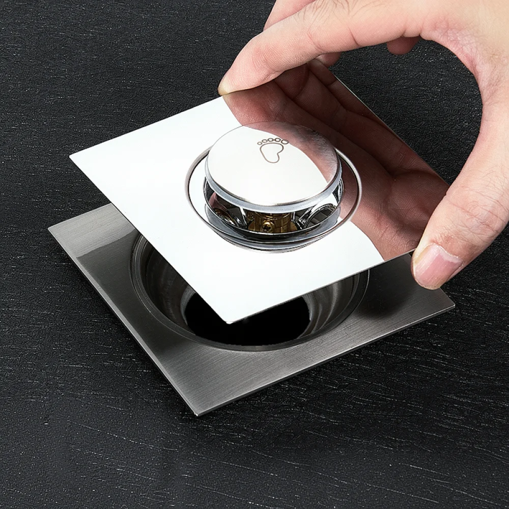 Copper Floor Drain Bounce Core Bathroom Deodorant Plug Universal Anti Clog Basin Sink Strainer Kitchen Shower Water Filter