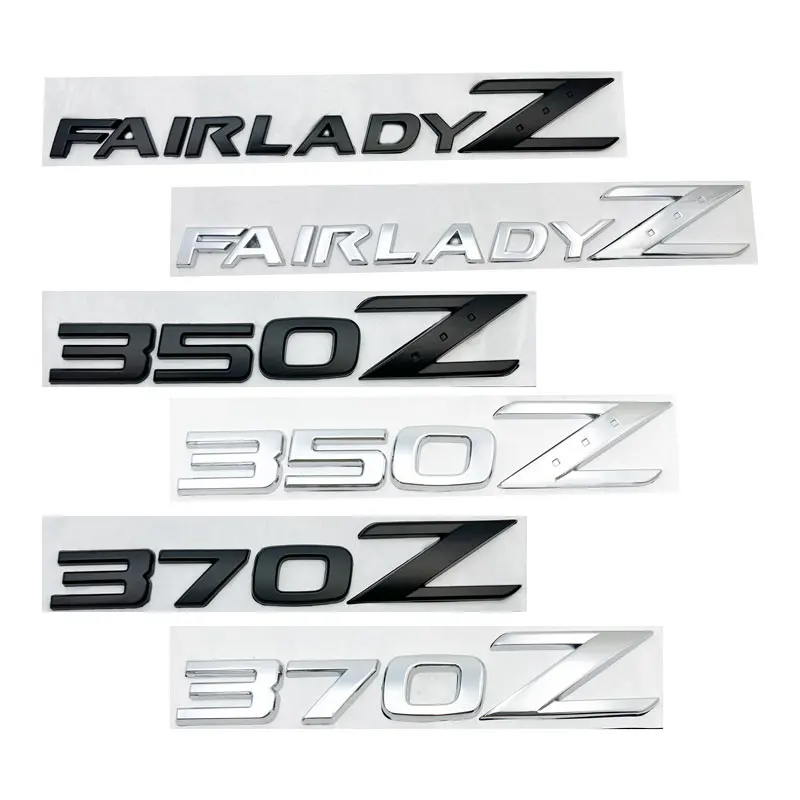 3D Metal 370 Z 350Z Fairlady Sticke calcomanía para maletero de coche para Nissan 370Z 350Z Fairlady Z33 GTS GTR Teana insignia para maletero accesorios de coche
