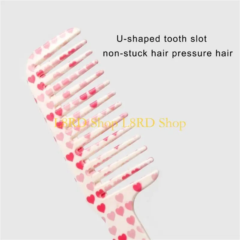 L8RD Wide Tooth Comb Shower Comb Hairdressing Combs Hair Brush Detangler Hair Comb