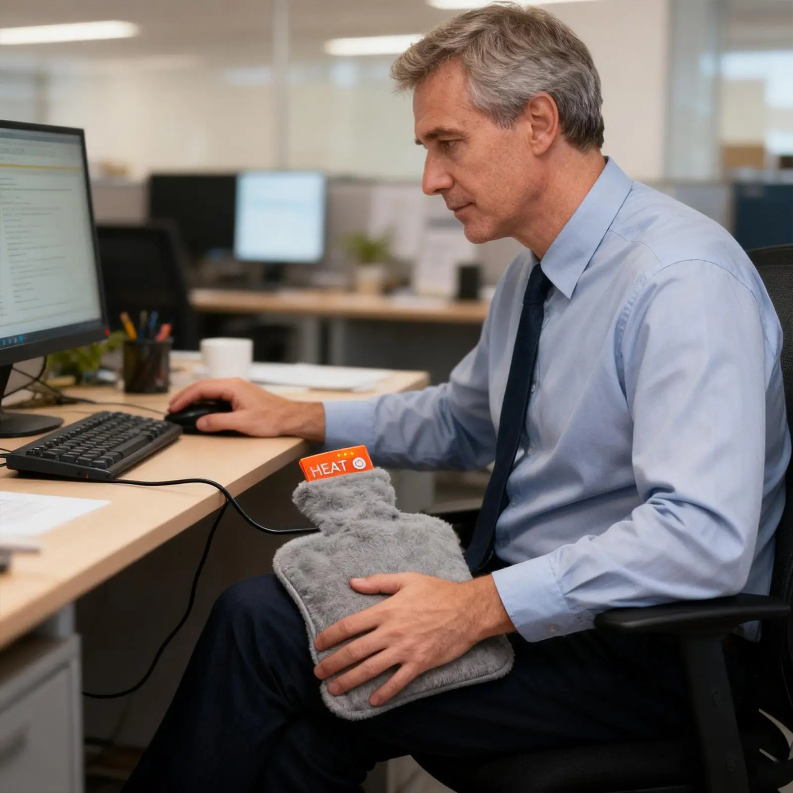 

Electric Hot Water Bottle Cold Weather Warming Supplies Heated Hot Water Pack For Patients Elderly Students Athletes Office Car