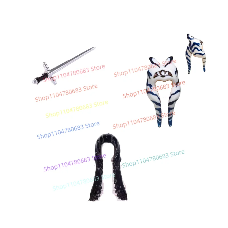 MOC Building Blocks Accessories Hats Weapons Hair Models Ornaments Children's DIY Puzzle Toys Boys' Holiday Gifts Collection