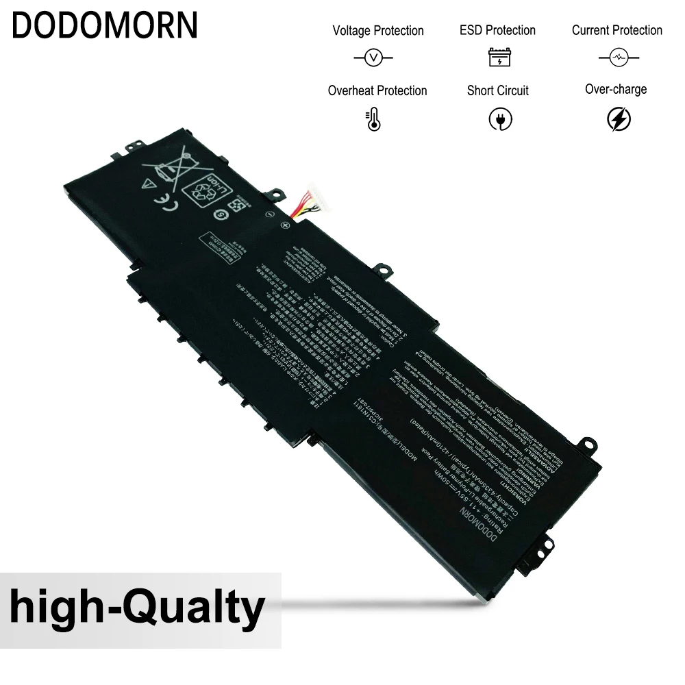 DODOMORN 100% جديد C31N1811 بطارية عالية الجودة لـ ASUS 0B200- 03080000   BX433FN UX433FN-2S لـ ZenBook 14 UX433F UX433FA-A5046R