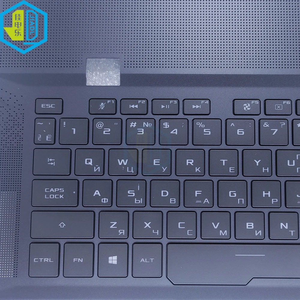 Imagem -03 - Teclado Luminoso com Touchpad para Asus Rog Gx701 Gx701gw Gx701gxr Russo Francês Azerty Bélgica Novo 90n01u1