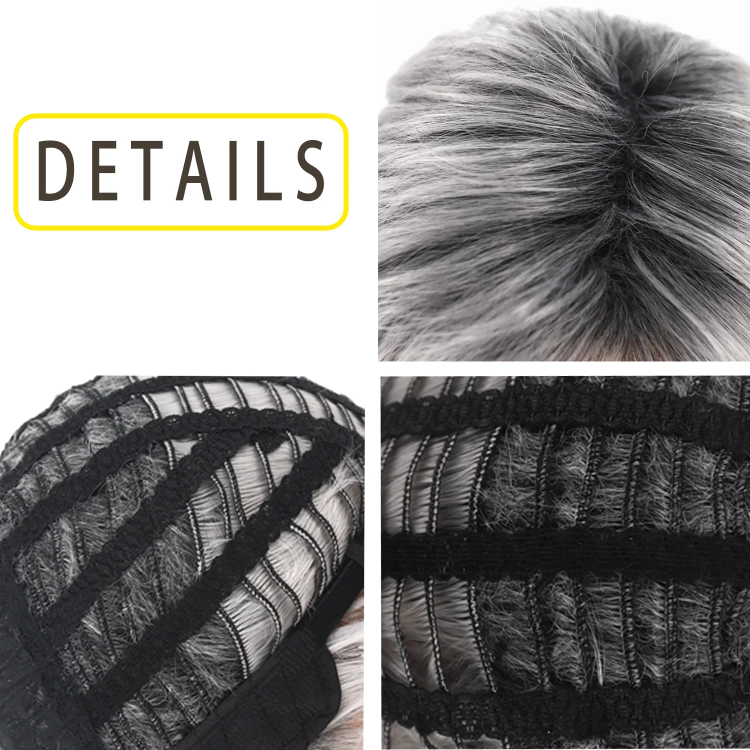 8 ألوان البوري الباروكات للرجال 70s 80s ازياء يتوهم حزب التبعي تأثيري Hallowmas الأداء شعر مستعار اصطناعي