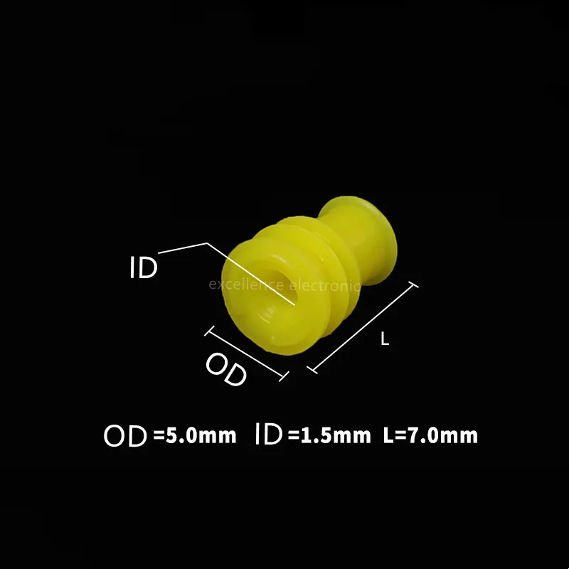 50pcs Automotive Wiring Harness Waterproof Sealing Plug Silicone Ring Connector 281934-2 for Tyco 1.5 Series Plug