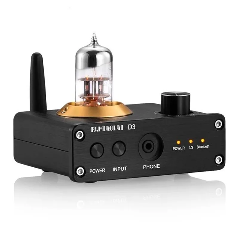 

PJ.MIAOLAI D3 HIFI Tube Optical Coaxial Audio Decoder DAC Bluetooth 5.0 Receiver