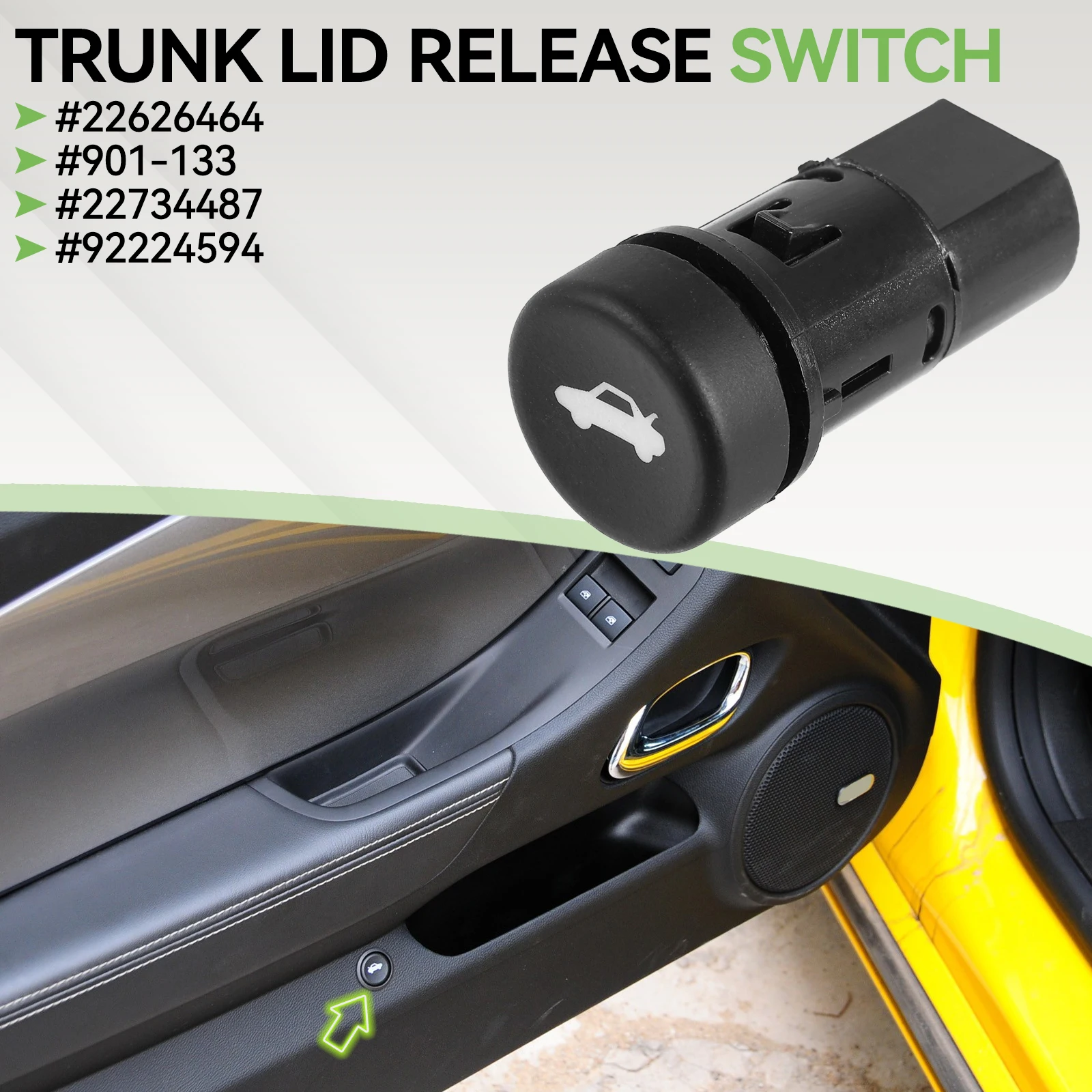 Car Rear Trunk Latch Lid Release Switch Button For Chevy Camaro 2010-2015 Malibu Chevrolet Cobalt 22626464 92224594 22734487