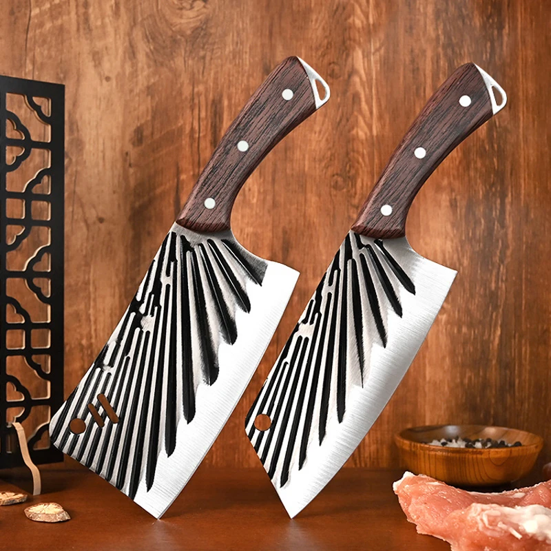 

Hand Forged Chopping Knife Meat Butcher Bone Vegetable Knife Stainless Steel Sharp Chef Slicing Knife Cutting Kitchen Knives