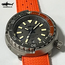 Heimdallr Watch Titanium Tuna 44MM Grey Dial Retro Luminous NH35A Automatic Mechanical Sapphire Ceramic Bezel 200Bar Waterproof