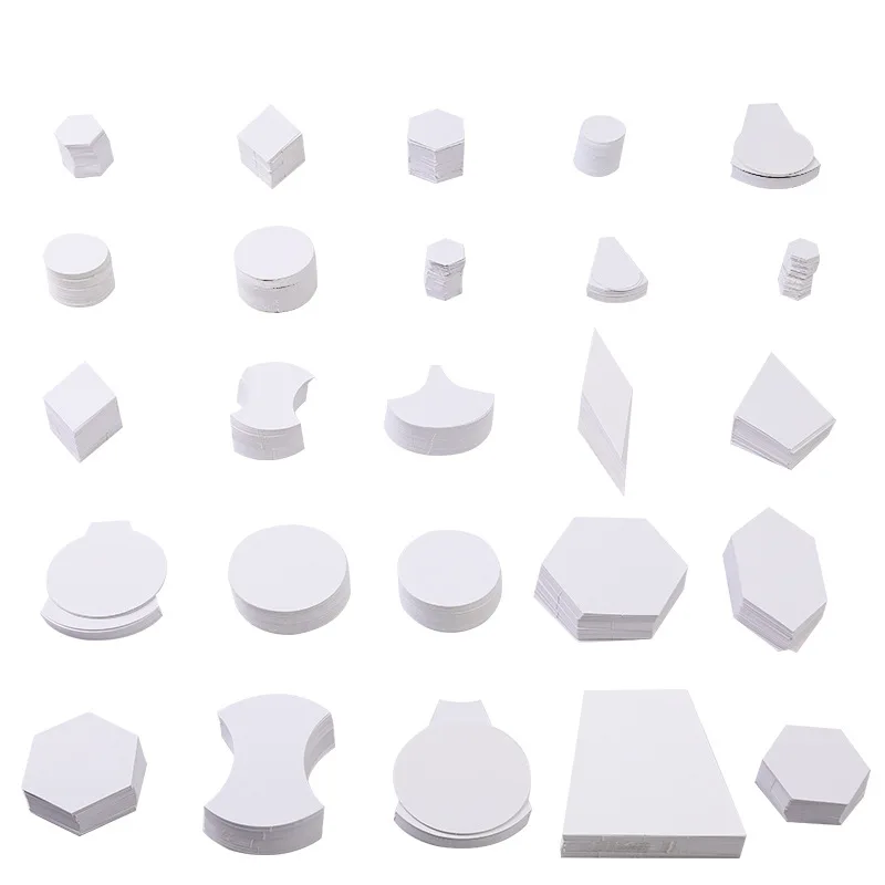 100PCS/Pack Manual Patchwork Template Paper Model Board Quilting DIY Craft Templates Sewing Embroidery Tools