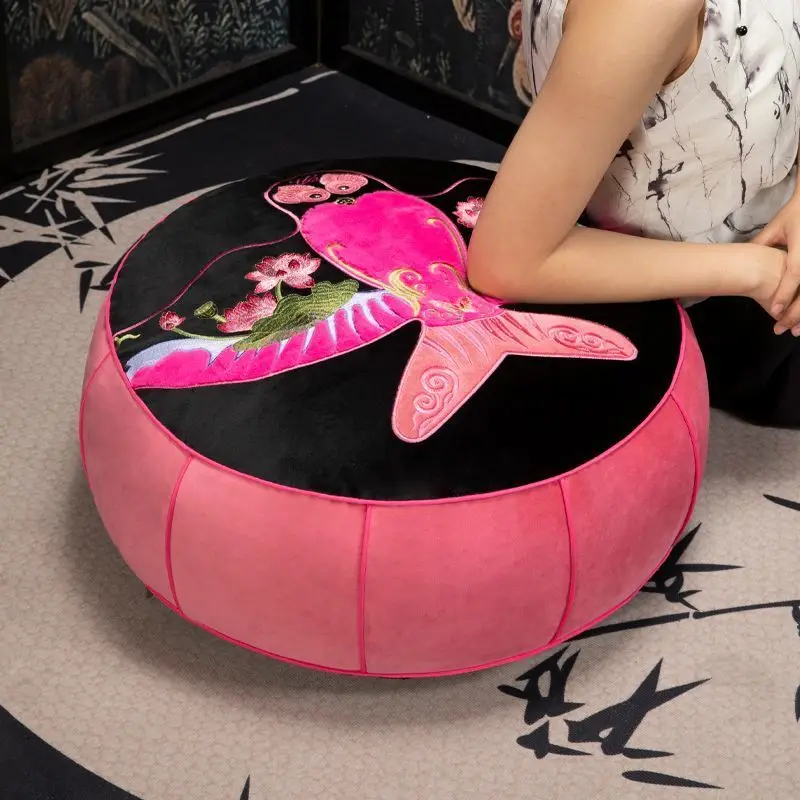 

New Chinese paper kite lazy sofa, shoe changing stool, soft futon cushion, living room seat pier