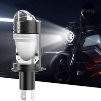 1PC H4 LED Lens Mini Bi Led Projector 70W Headlight Bulbs Canbus 9003 HB2 High Beam Low Beam 6000K Motorbike Turbo Lamps 12V