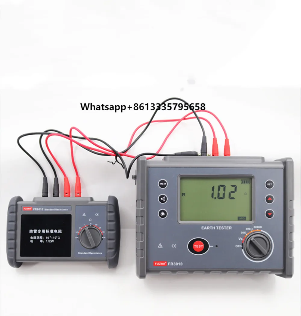 

FUZRR FR3010 Multifunction Ground Resistance Tester Earth Resistance Soil Resistivity Meter