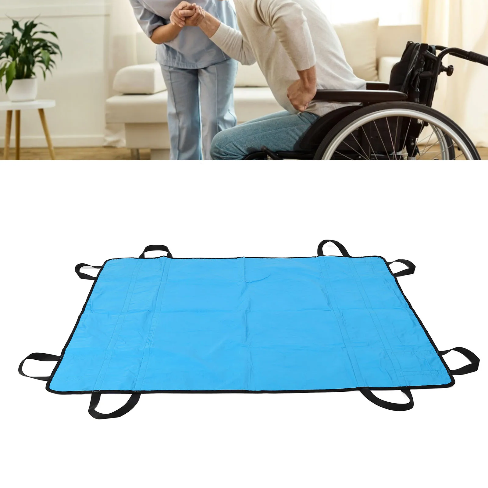 Positioning Bed Pad Reusable Multifunctional Waterproof Portable Transfer Pad for Home for Nursing Staff for Disabled Patients