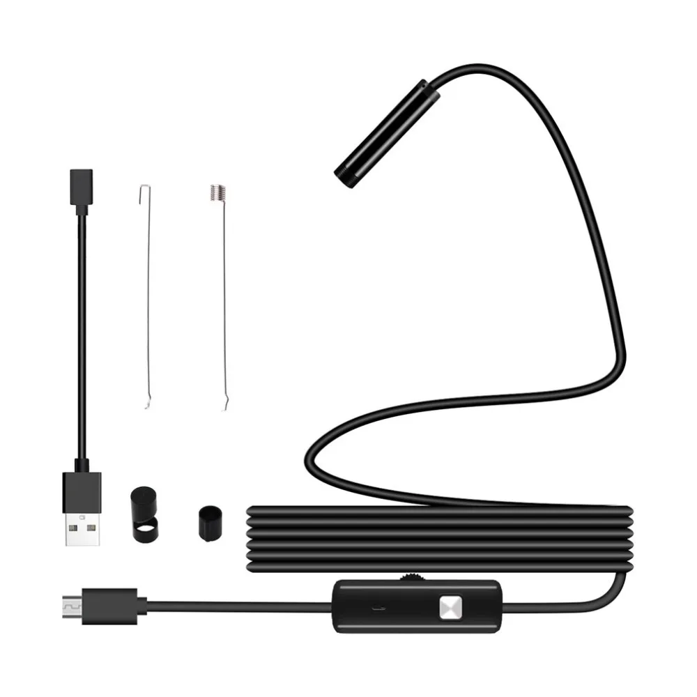 new 1m  For Android WIFI Endoscope Waterproof Borescope Inspection Camera 8 LED a long effective focal length