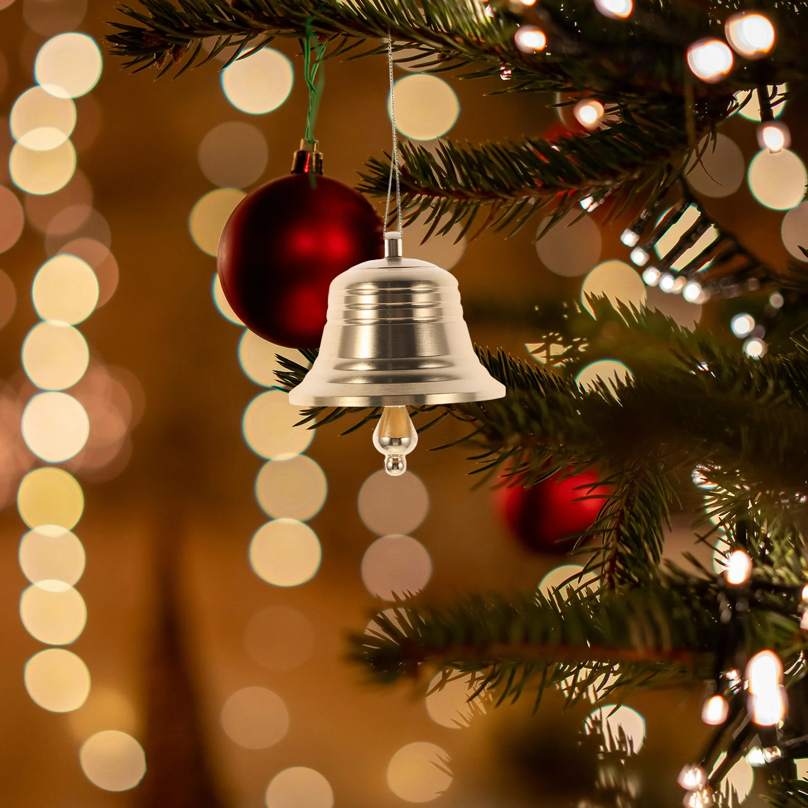 

Brass Hanging Bell Vintage Retro Golden Metal Copper Pendant for DIY Wedding Home Door Decoration 5.3x4cm Small Brass Bell