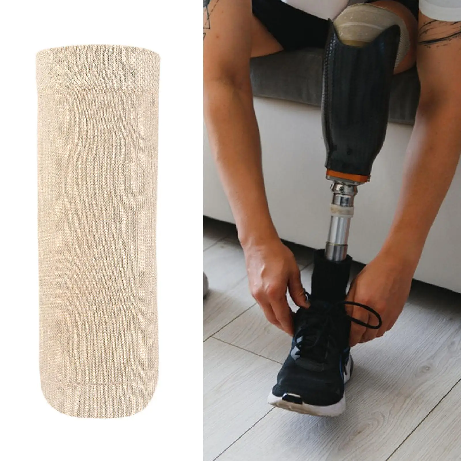 Gel Amputee Sock Prosthetic Limb Sock Prosthetic Leg Accessory Sleeve Portable