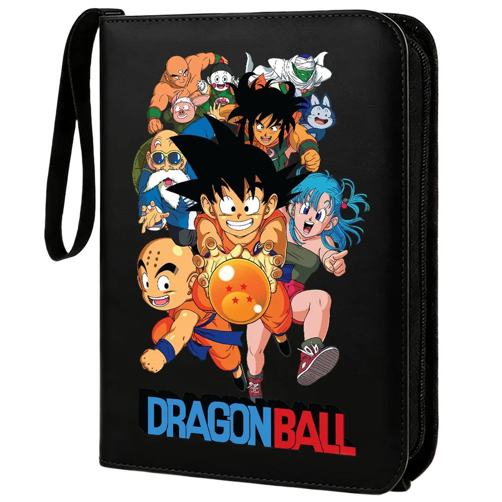 400 piezas Álbum de tarjetas con cremallera de Anime Dragon Ball, Carpeta de almacenamiento para tarjetas coleccionables, Soporte para tarjetas de juego de Goku, Protector de tarjetas, Regalo