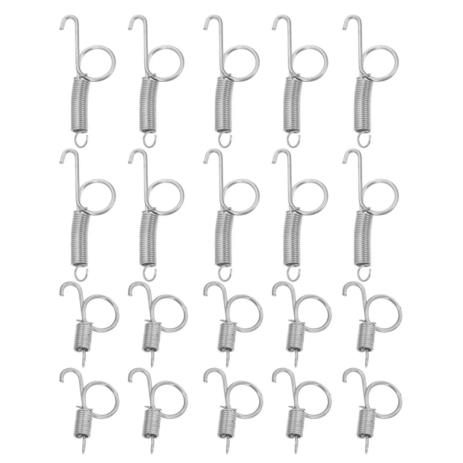 

20 Pcs Clips Pet Cage Door Hook Bird Spring Outdoor Parrot Feeder Hanger Steel Fixed