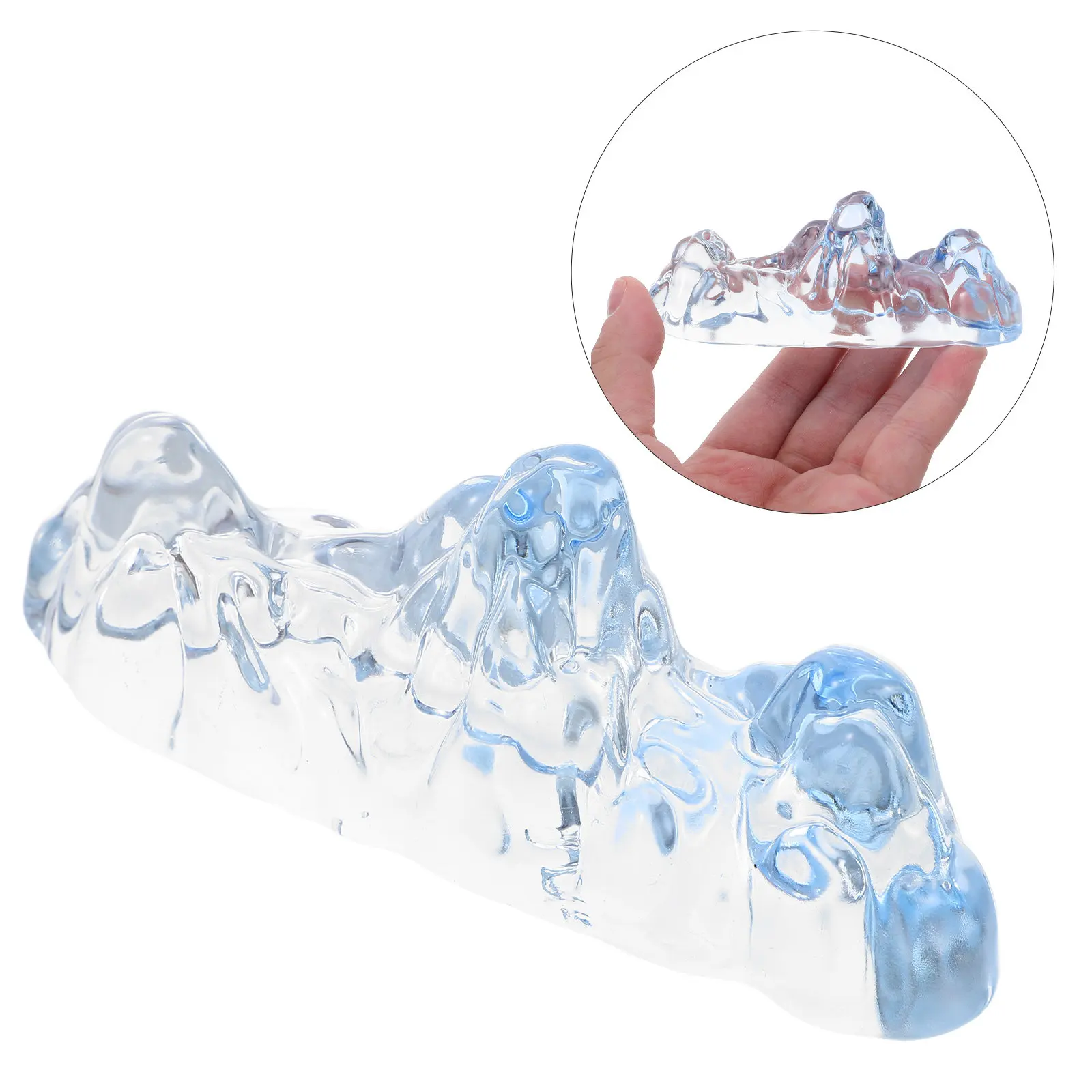 Crystal Paperweight Brush Holder for Calligraphy Painting Practice Writing Instrument Rest Stand Craft Studio