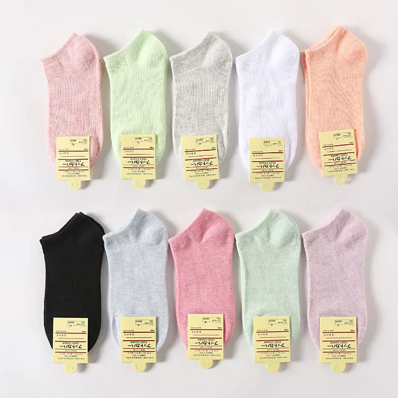 

Women's Socks Summer All-season Solid Color Comfortable Causal Cotton Beauty Ankle Socks Fashion Ins Gift For Women Socks