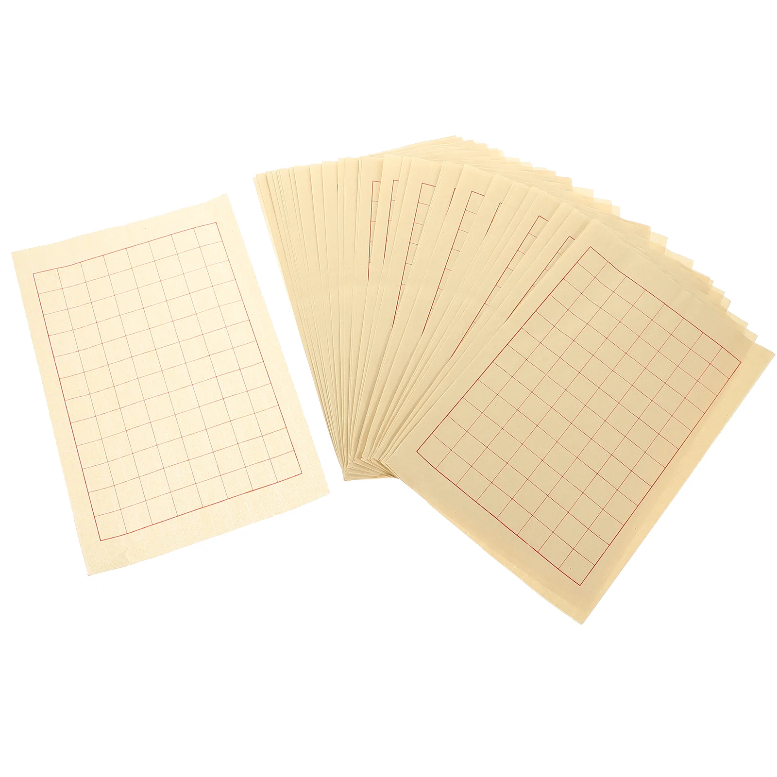 40 Sheets Thickened Rice Paper Letter Calligraphy for Writing Lattice Student