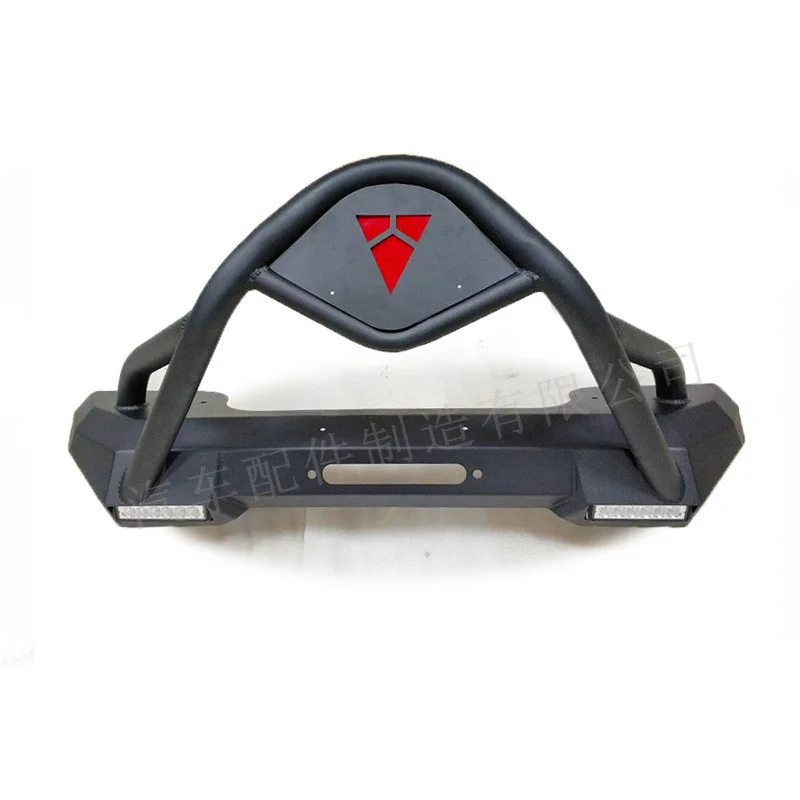

FOR New Wrangler Lone Ranger Racing Anti-Collision Front Bumper with Lights, Modified Accessories, Car Exterior Supplies, Of