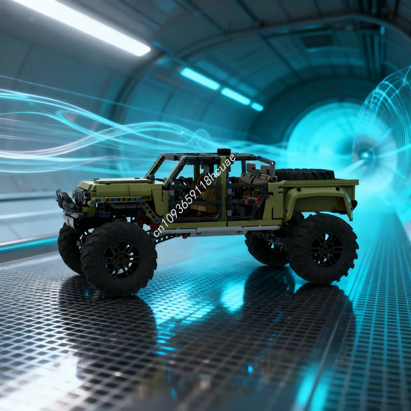 

1855 шт. MOC C модель Jeepped Wrangler Bruiser, технические строительные блоки, рождественские подарки, строительные игрушки, идея «сделай сам», образование для детей