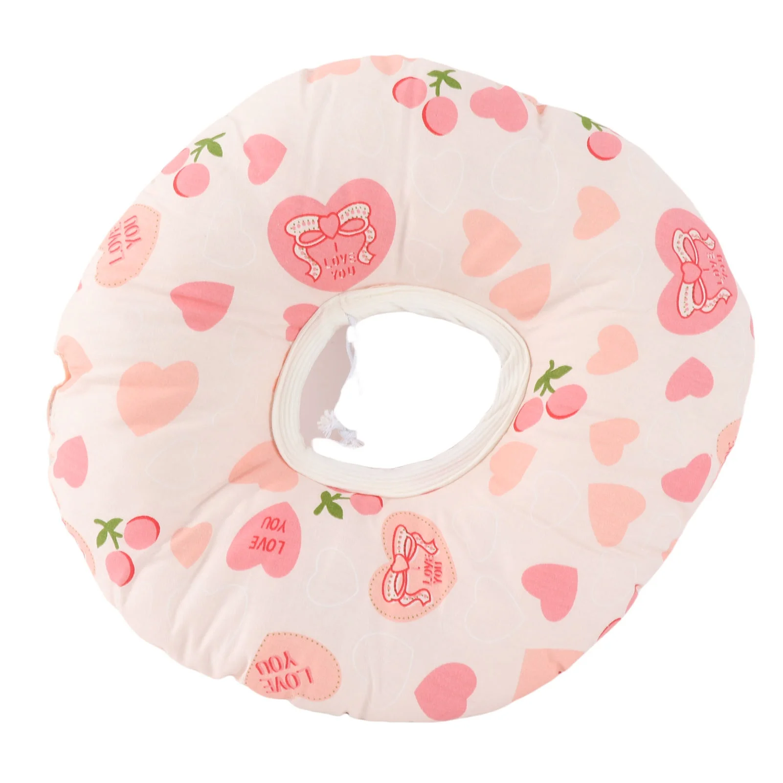 Ear Piercing Pillow for Side Sleepers Donut with Hole Cotton Ear Guard Pillow 12.6 Inch
