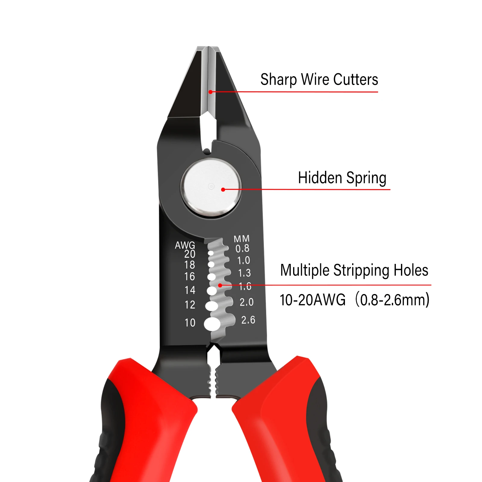 AIRIAJIndustrial grade multifunctional wire cutting pliers, diagonal pliers, electrician wire stripping pliers, household pliers