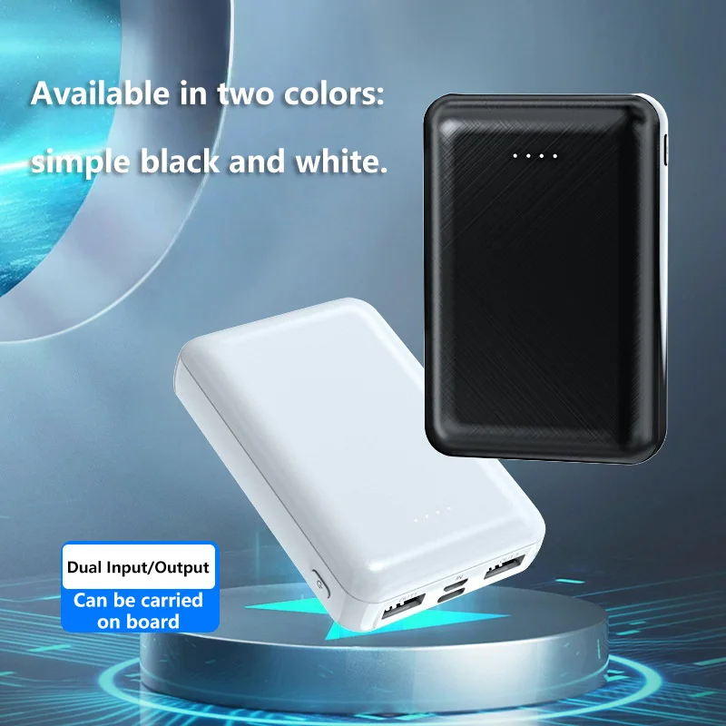 Banco de energía de 5V 2A, 20000mah, carga rápida USB, Mini batería externa portátil ultrafina con calefacción para chaqueta de chaleco calefactor
