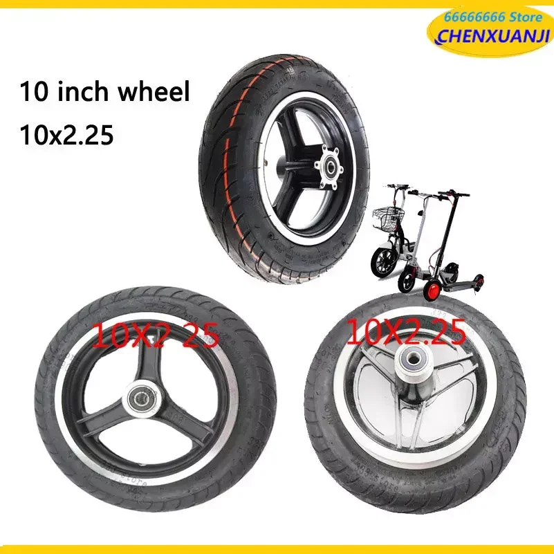 10X2.25 Tire For Electric Scooter Balancing Hoverboard Self Smart Balance Tire 10 Inch Tyre With Inner Tube Bent Velue