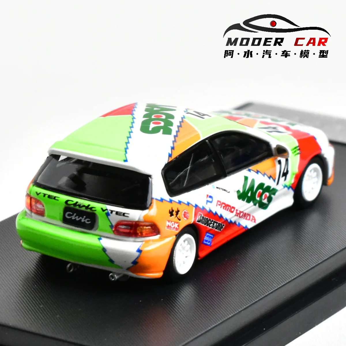 SW 1:64 Display CIVIC EG6 Lembrança Diecast Model Car