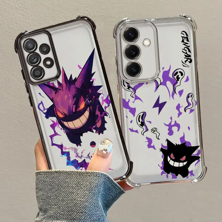 Custodia per Samsung Galaxy A22 A13 A14 A30 A12 A15 A24 A36 A23 A35 A16 A25 Custodia morbida per telefono posteriore Fantasmi fiamma viola