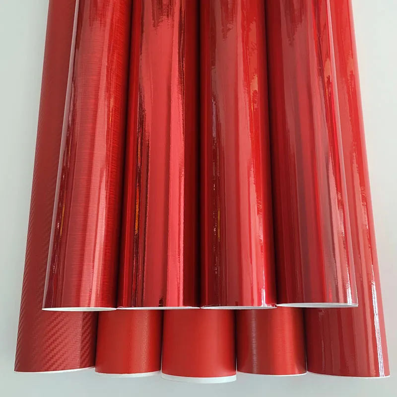

Красная металлическая виниловая глянцевая зеркальная Хромированная пленка, рулон пленки, автомобильная пленка, самоклеящаяся пленка, автомобильная наклейка