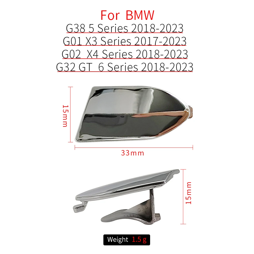 For Bmw G30 G32 G01 G02 Car Left Front Outer Handle Keyhole Cover Unlocking Cover For BMW 5 6 Series 530 535 540 630 640 X3 X4