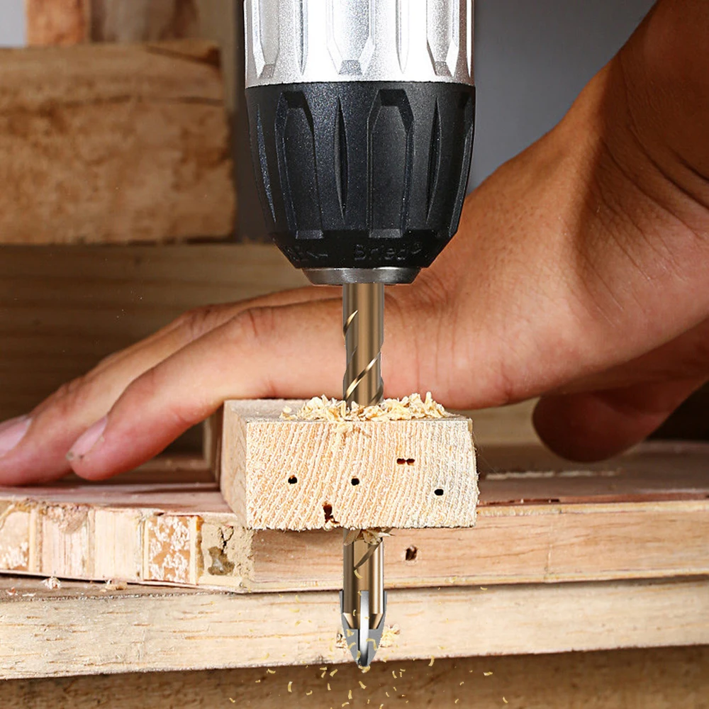 Cross Hexagon Tile Glass Cement Metal Ceramic Wood Plastic Hole Saw Triangle Alloy Drill Bit Size 5mm 6mm 8mm 10mm