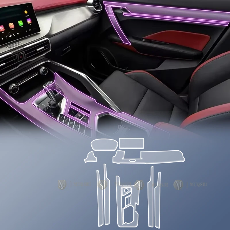 

Защитная пленка из ТПУ/ППФ для приборной панели, центральной консоли и рычага переключения передач Geely Coolray Escape SX11 2018-2023-2026, антицарапийная