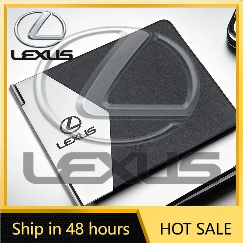 

2026 Hot Interior Stickers Car Driver License Wallet ID License Storage Bag Credit Card Holder For Lexus GS IS LS500h ES260 ES30