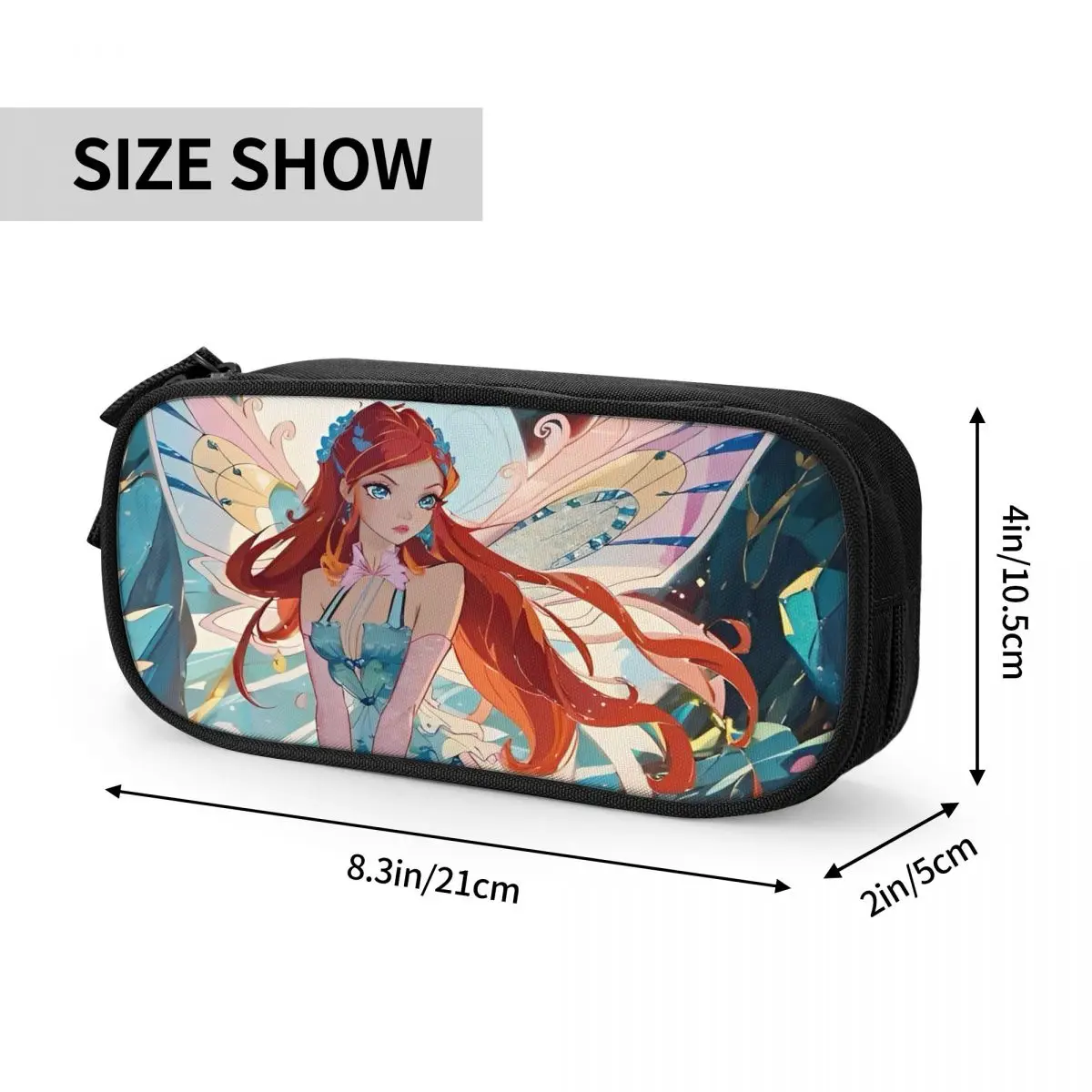 Пенал для девочек с рисунком из мультфильма