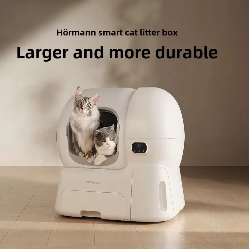 

Умный кошачий туалет, автоматический ящик для кошачьего туалета, негабаритная версия 2.0, автоматическое пополнение песка, чистка в один клик, автоматическая