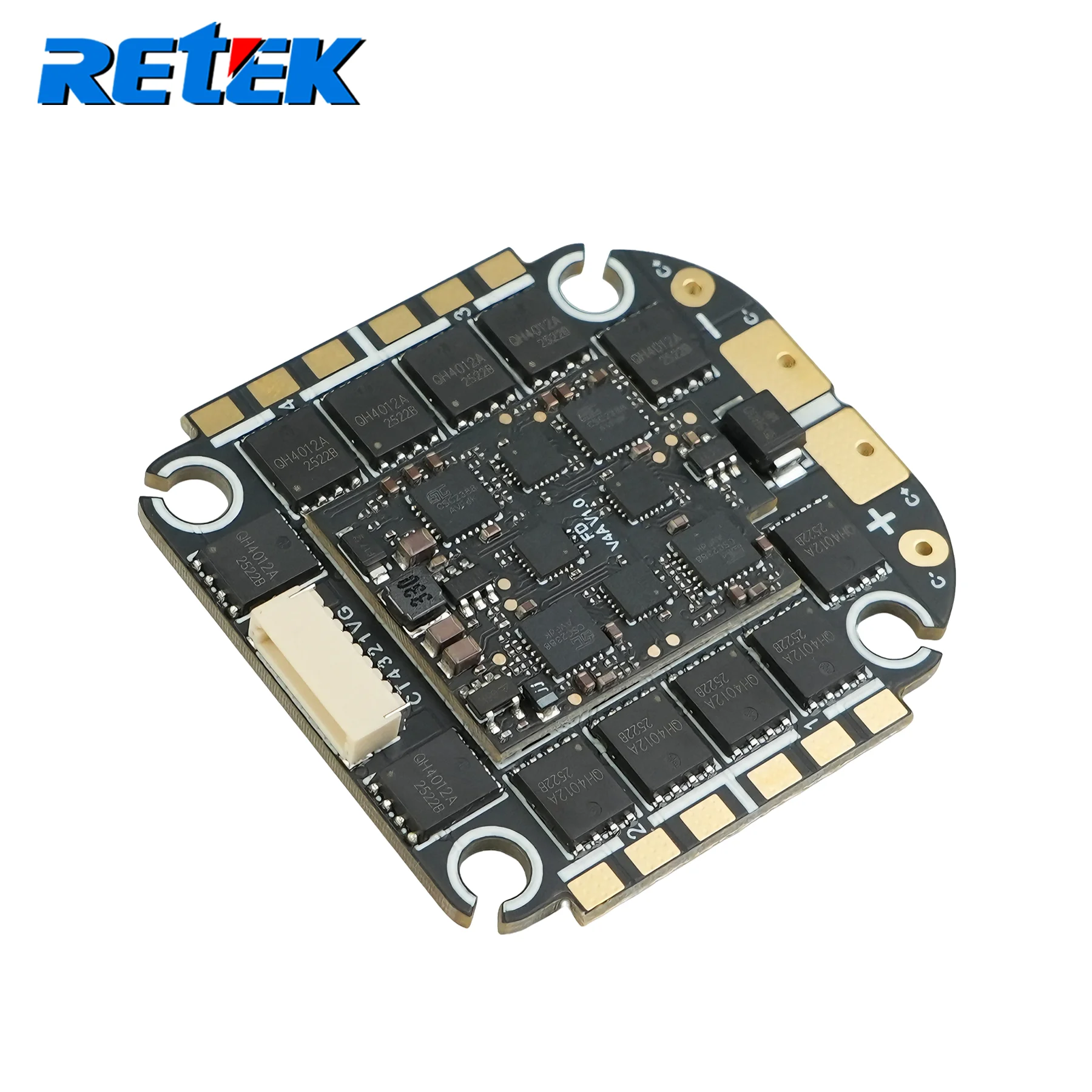 RETEK 4-in-1 ESC 60A/65A/70A/80A/100A 32-Bit BLHeli_32 / AM32 ESC for FPV Drones, Racing & Freestyle Quadcopter