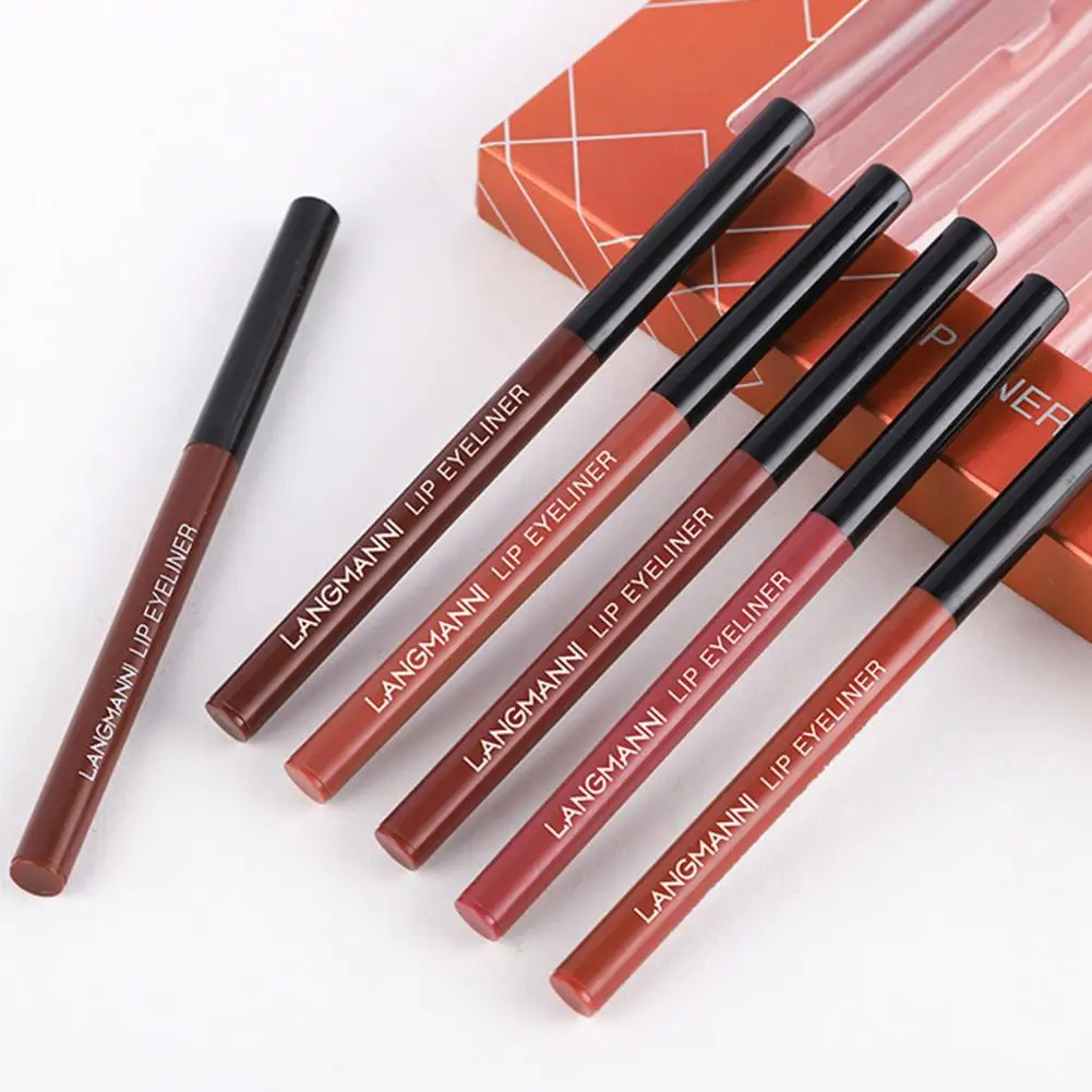 Gemakkelijk Te Kleuren Lipgloss Langdurige Lipliner Matte Lipgloss Set Waterdichte Anti-Aanbaklaag Cup Plumping Lip Glazuur Met Voor Blijvende