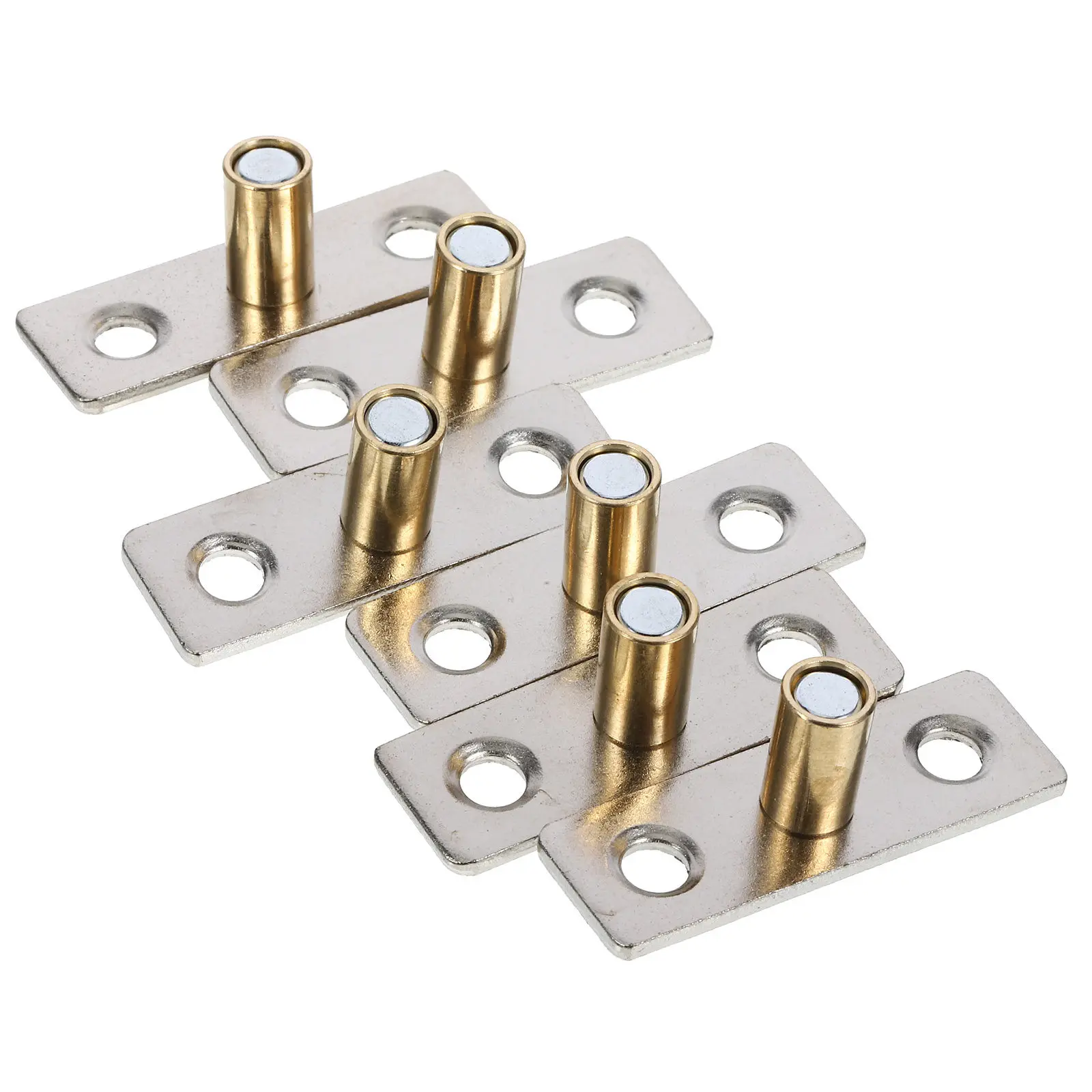 6Pcs Heavy Duty Metal Floor Guides Barn Door Bottom Guide Hardware Stable Sliding Door Track Stopper for Cabinet Closets