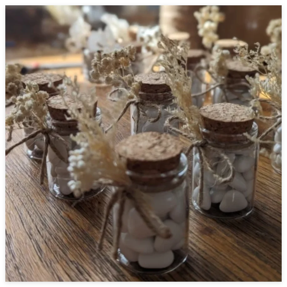 12/18/24/36/48 PCS 30ml Party Glass Bottles Cork 26×37×50mm Small Candy Glass Jars Seed Dragees Tiny Glass Vials DIY Crafts