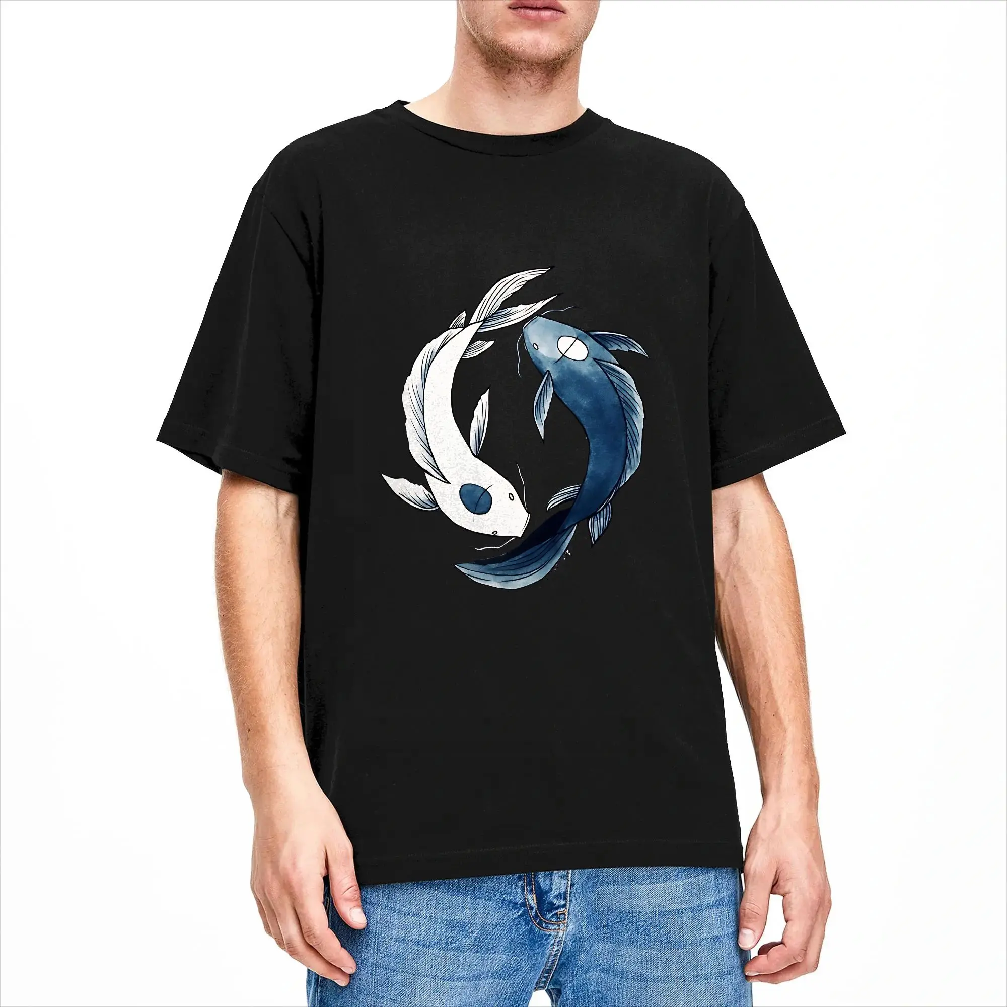 Tui and La Yin & Yang Koi Avatars Airbender T-Shirt Adult T-Shirts Summer Crew Neck Trendy Cool Tees Hot Sale Oversize Clothes