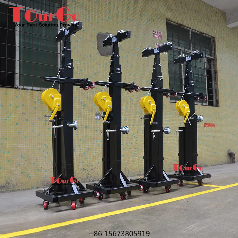 TourGo 4m 6m 7m Heavy Duty Moving Head Light Truss Stands Crank Stand for Aluminum Truss System