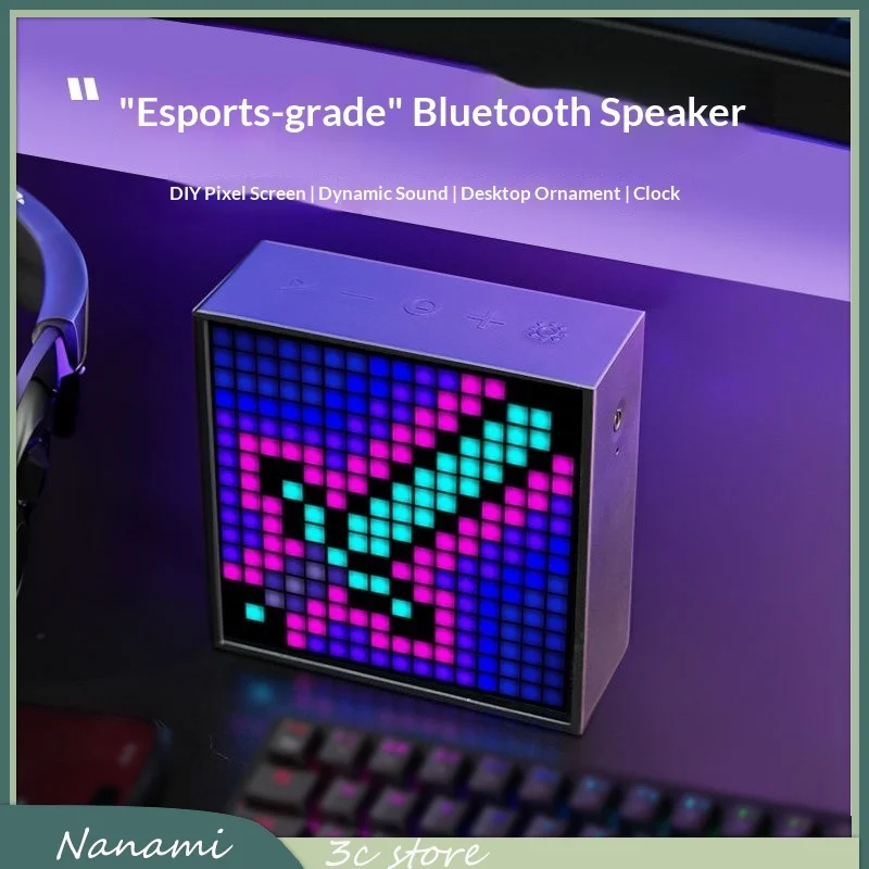 

Divoom Pixel Bluetooth Speaker DIY Creative Retro Bluetooth 5.0 Desktop Ornament Practical Speaker Birthday Gift